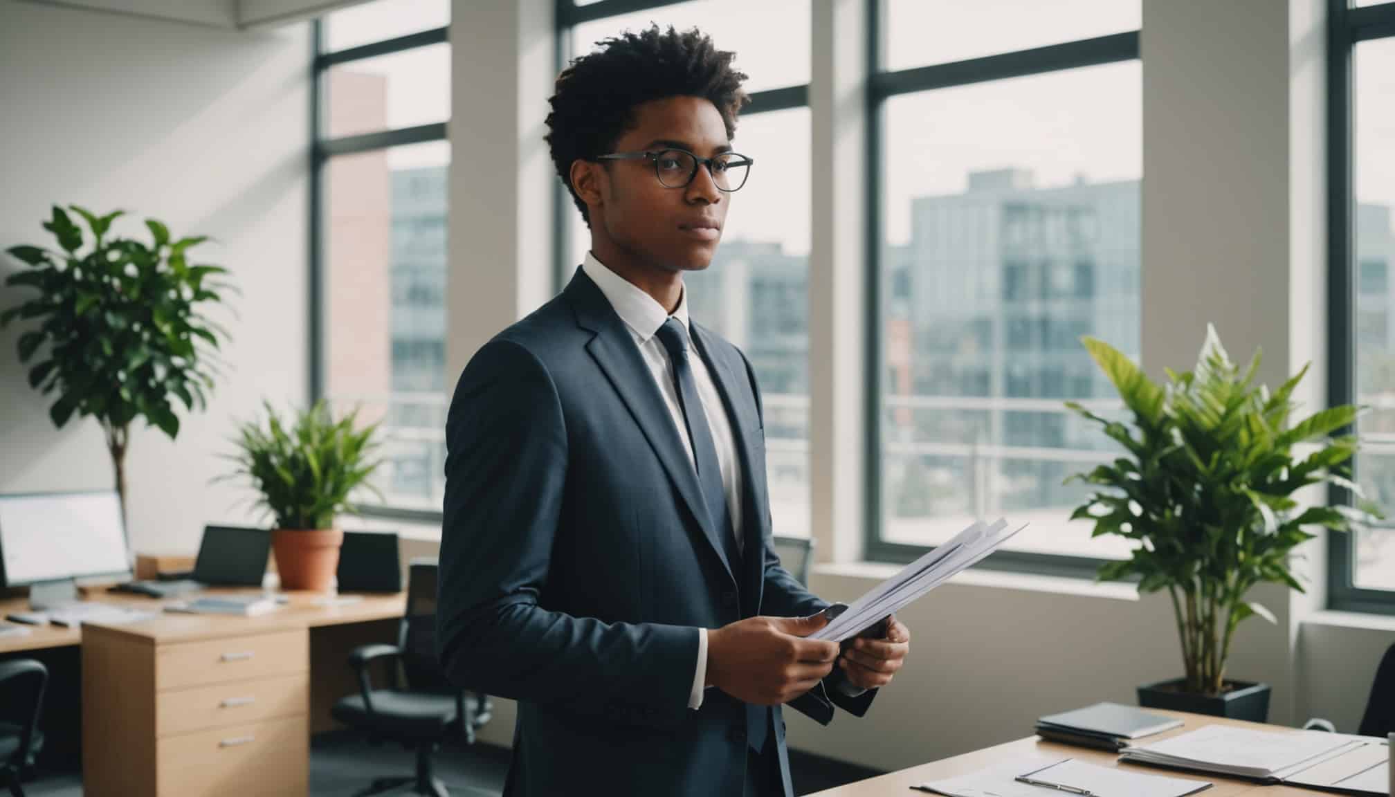 Élève préparant un entretien avec un conseiller